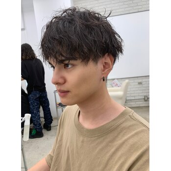 メンズパーマ、ツイストピンパーマ