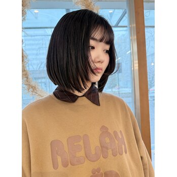 矯正ストレート　レイヤーカット　切ろうか悩む？　