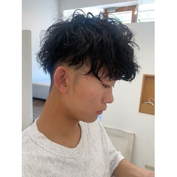 ラフに決まるミックスパーマ