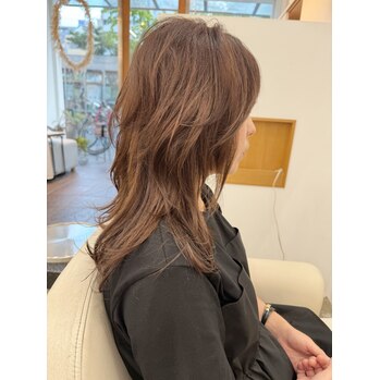 暗め白髪染めから柔らかカラー